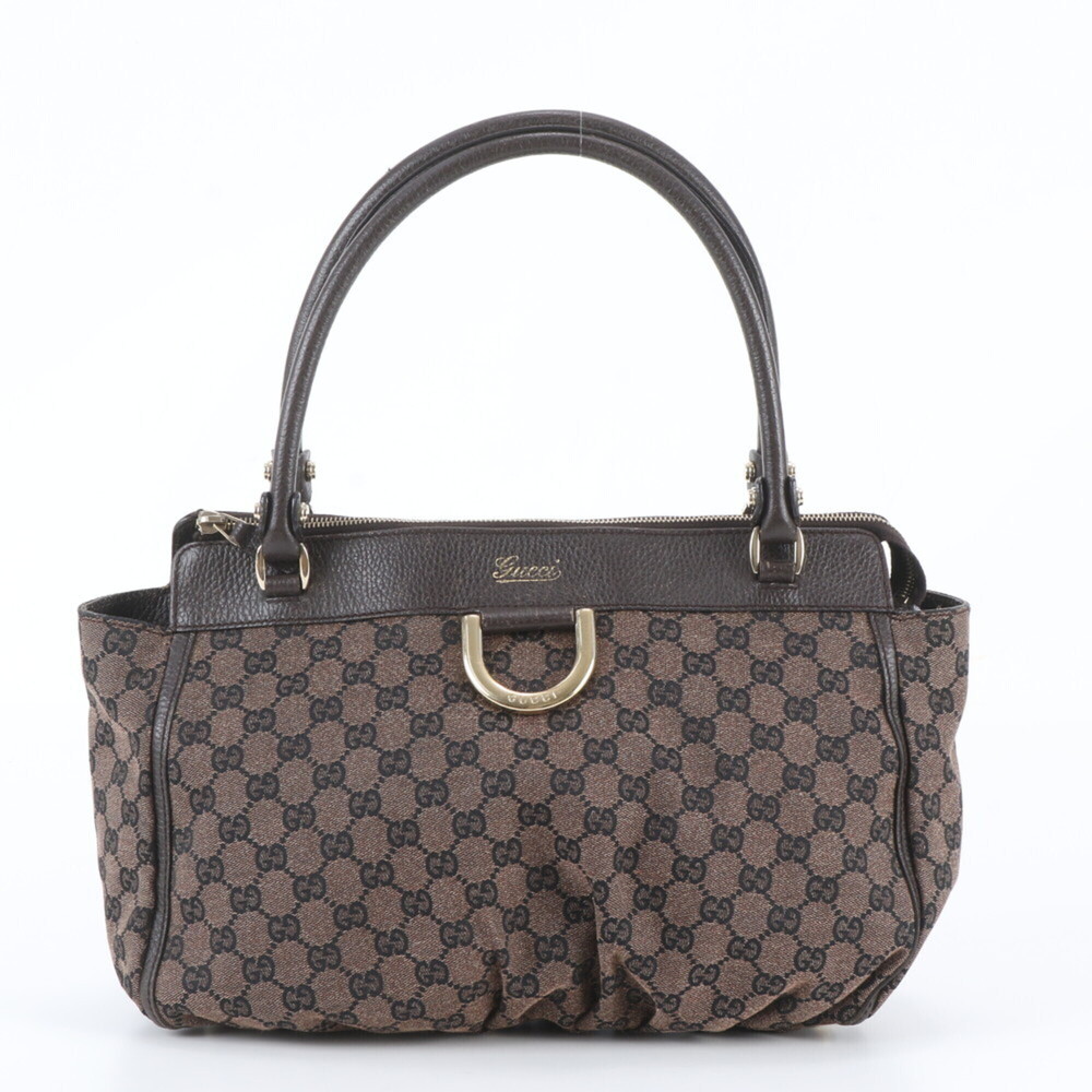 GUCCI Brown Leather Shoulder Bag